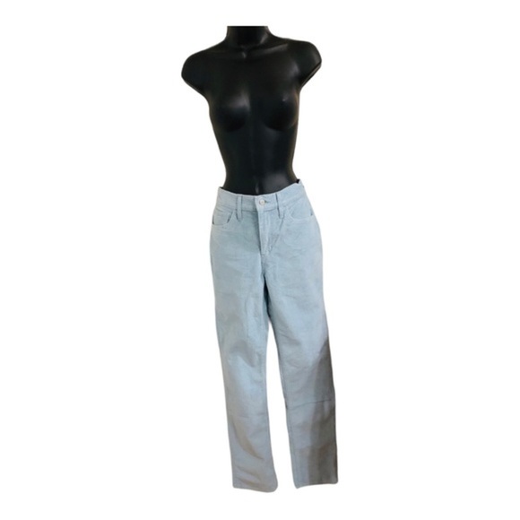 Levi’s light blue 724 CORDUROY HIGH RISE STRAIGHT PANTS size 28x32 new - Picture 6 of 15